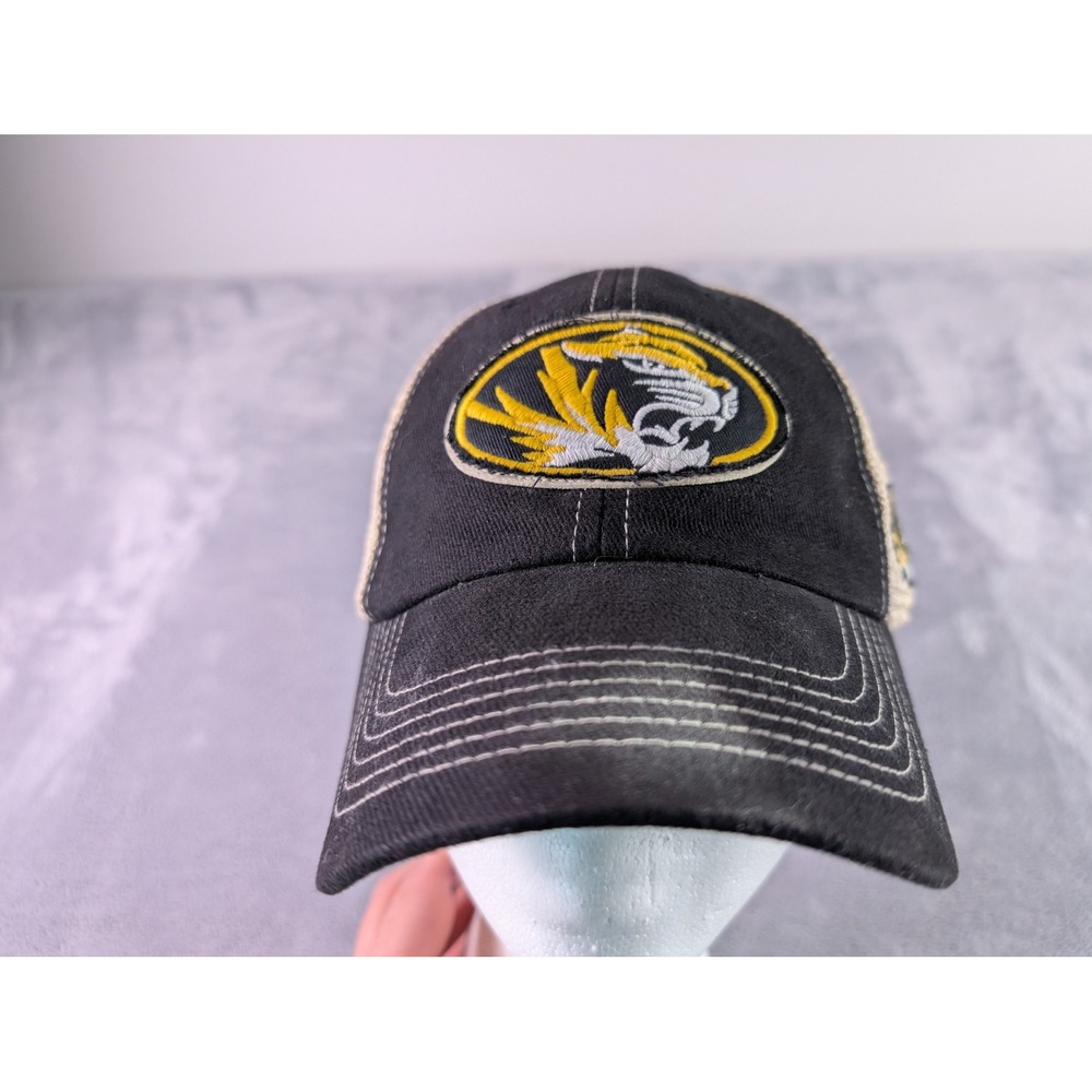 Missouri Tigers Captivating Headgear Trucker Hat Black Tan Snapback Mizzou NCAA
